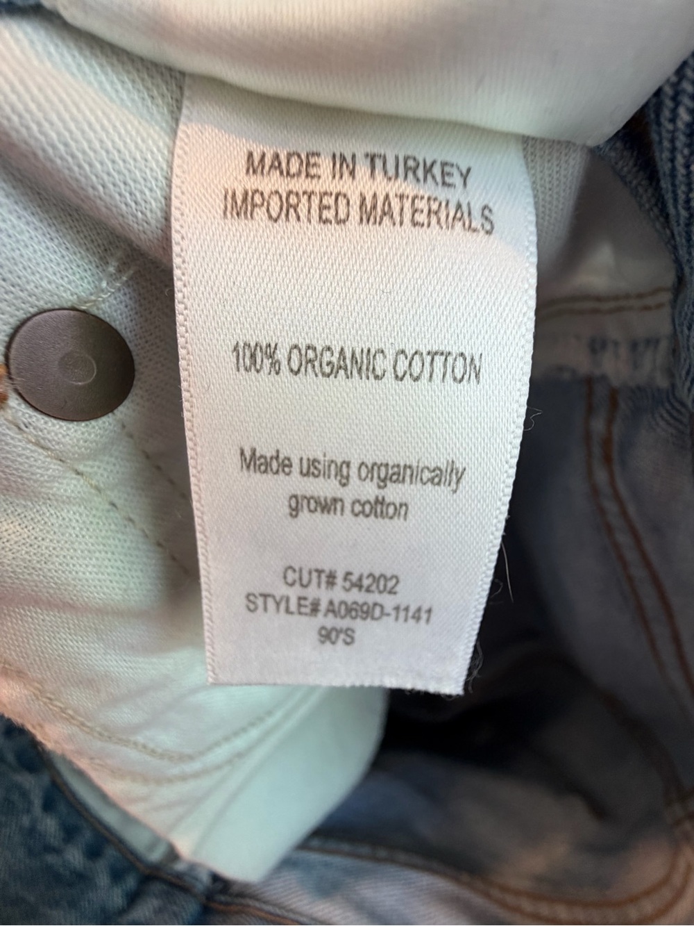 Agolde Jeans 90s Mid Rise Loose Fit in Snapshot Straight Blue Denim Casual 24 - Picture 6 of 8